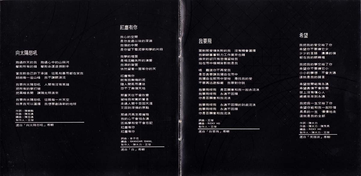 精选Ⅰ浪子心（1993年发行首张国语精选辑）