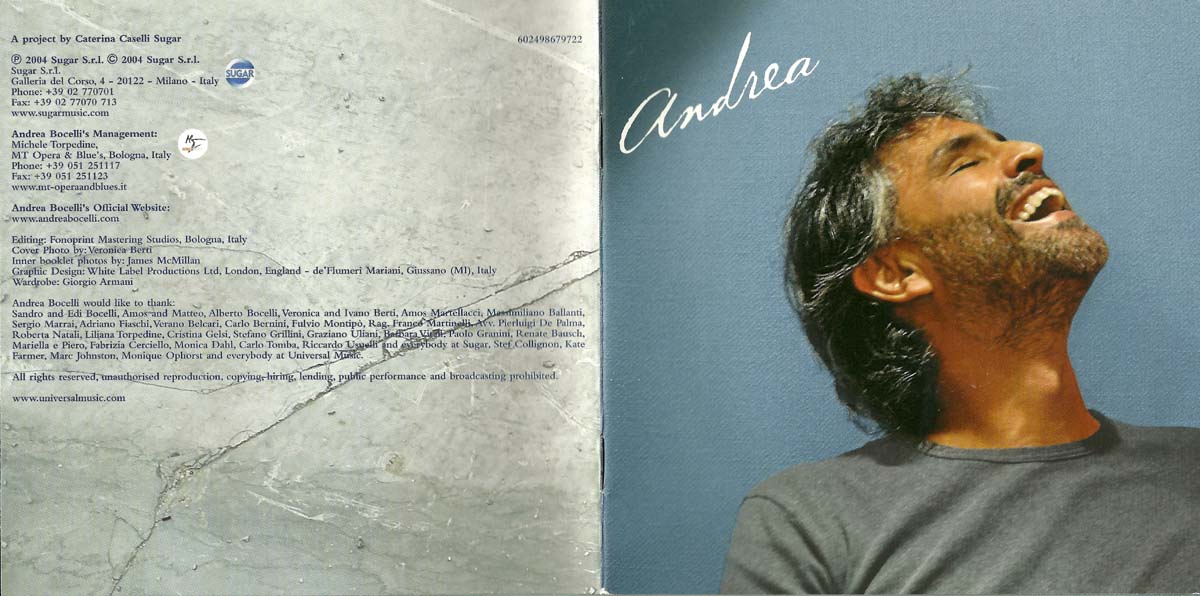 Andrea Bocelli 安德烈·波切利 音乐专辑58张59CD[ISO WAV+CUE]
