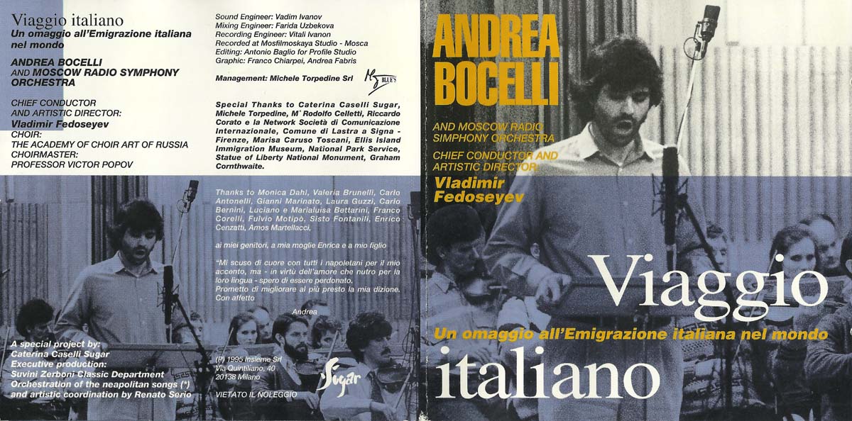 安德烈·波切利音乐作品49张（Andrea Bocelli – Collection ）[FLAC] | 成长的痕迹