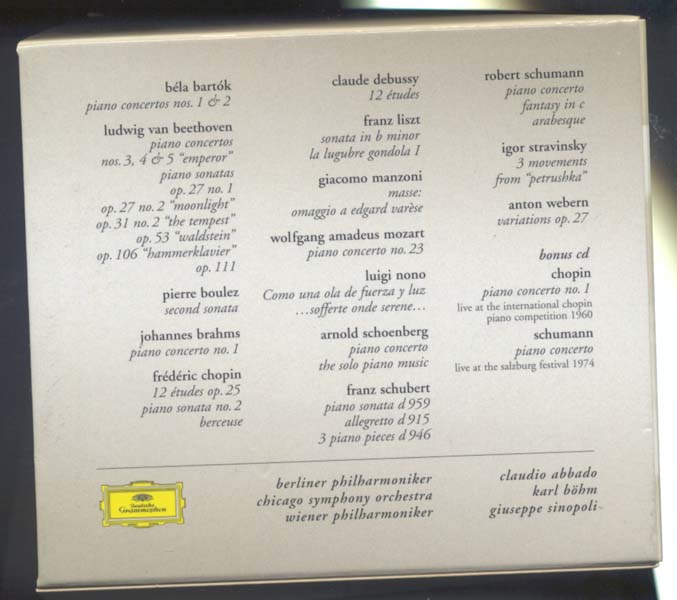 Maurizio Pollini 波里尼 音乐作品集（2001）13 CD [欧版][WAV+CUE]