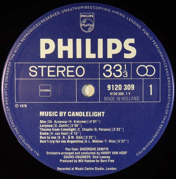 Gheorghe Zamfir – 1978 – Music by Candlelight [9120 309][LP黑胶][荷兰版][WAV+CUE]