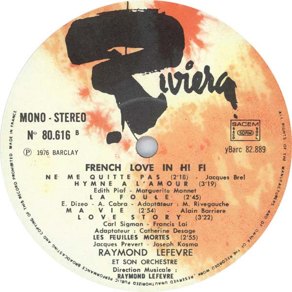 Raymond Lefevre – 1976 – French Love in hi fi [82.889][LP黑胶][法国版][WAV+CUE]