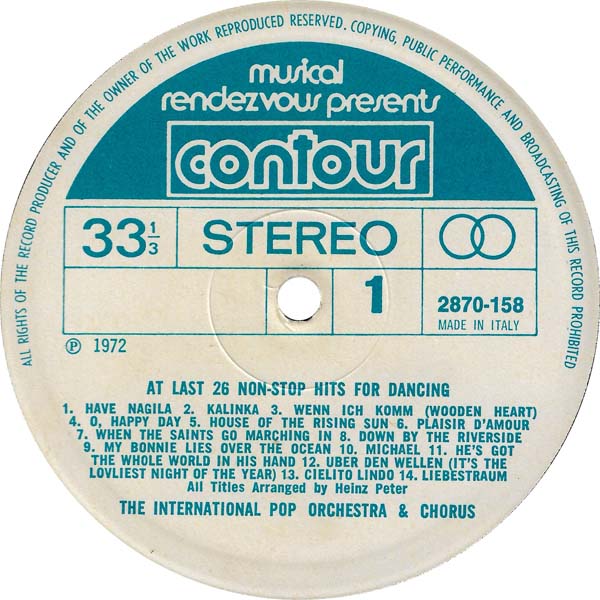 The International Pop Orchectra & Chorus – 1972 – [2870-158][LP黑胶][意大利版][WAV+CUE]
