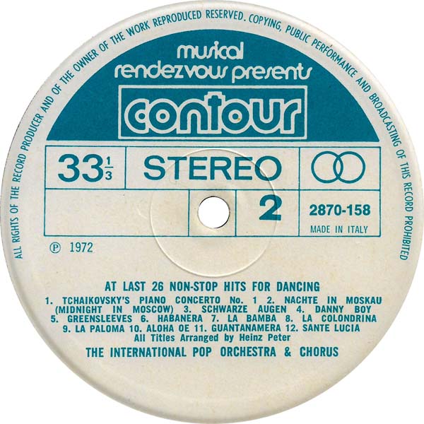 The International Pop Orchectra & Chorus – 1972 – [2870-158][LP黑胶][意大利版][WAV+CUE]