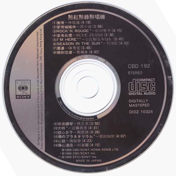 群星 – 1988 – 点红点绿点唱机 [日本索尼版][WAV+CUE]