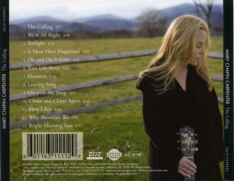 Mary Chapin Carpenter 玛丽·翠萍·卡朋特 音乐专辑6张6CD[WAV+CUE]