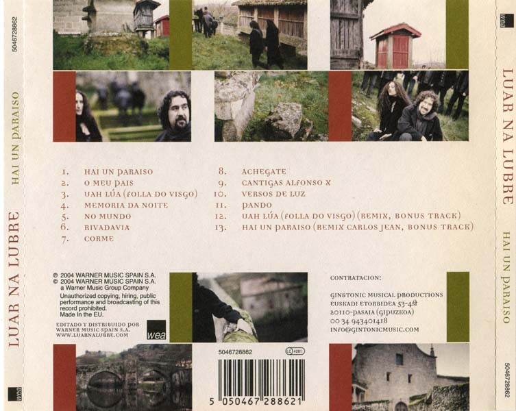 Luar Na Lubre 魔力森林的月光 西班牙民谣团体 音乐专辑11张11CD[WAV+CUE]