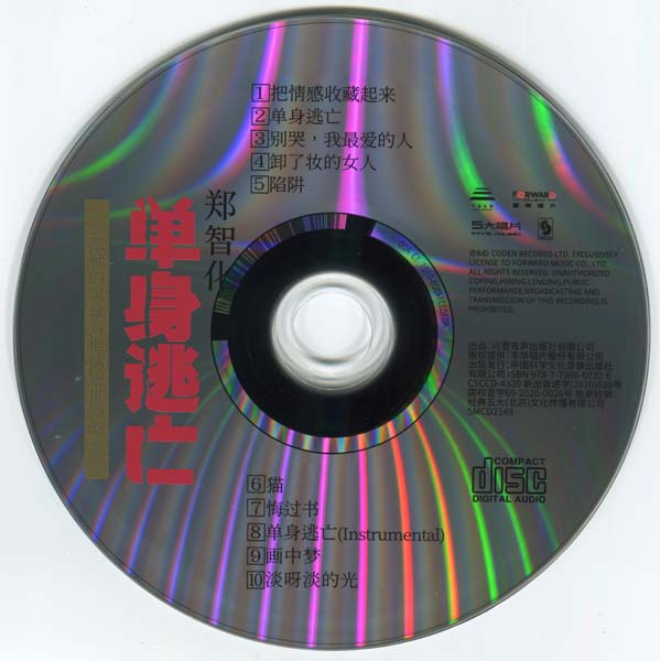 郑智化 – 2020 – 单身逃亡 [SMCD-2149][经典五大唱片][限量再版][套图][WAV+CUE]
