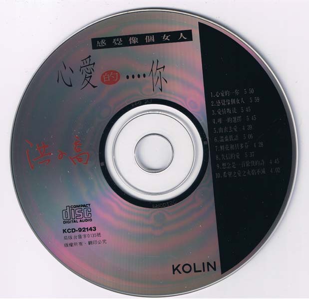 洪小乔 – 1991 – 心爱的···你 [KCD-92143][歌林][台版][WAV+CUE]