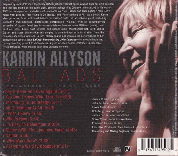 Karrin Allyson 凯琳·艾莉森 音乐专辑16张16CD[WAV+CUE]