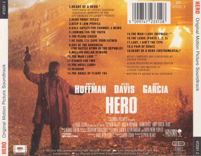 电影原声 – 1992 – Hero 无名英雄 [01-472331-10][奥地利版][WAV+CUE]
