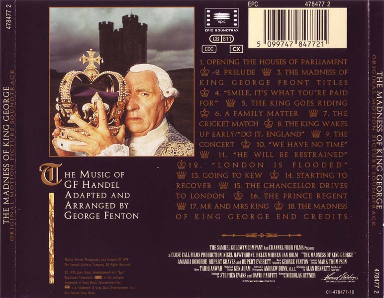 电影原声 – 1994 – The Madness of King George 疯狂的乔治王 [01-478477-10][奥地利版][WAV+CUE]