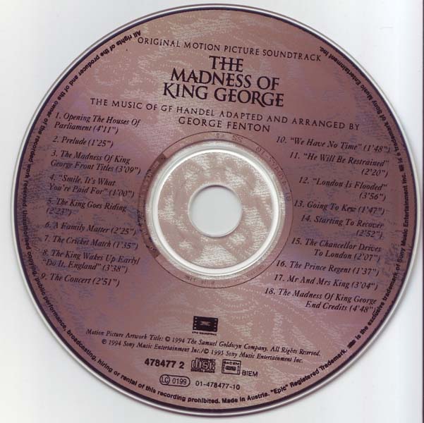 电影原声 – 1994 – The Madness of King George 疯狂的乔治王 [01-478477-10][奥地利版][WAV+CUE]