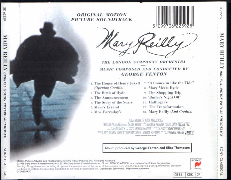电影原声 – 1996 – Mary Reilly 玛莉・雷莉 [01-62259-10][奥地利版][WAV+CUE]