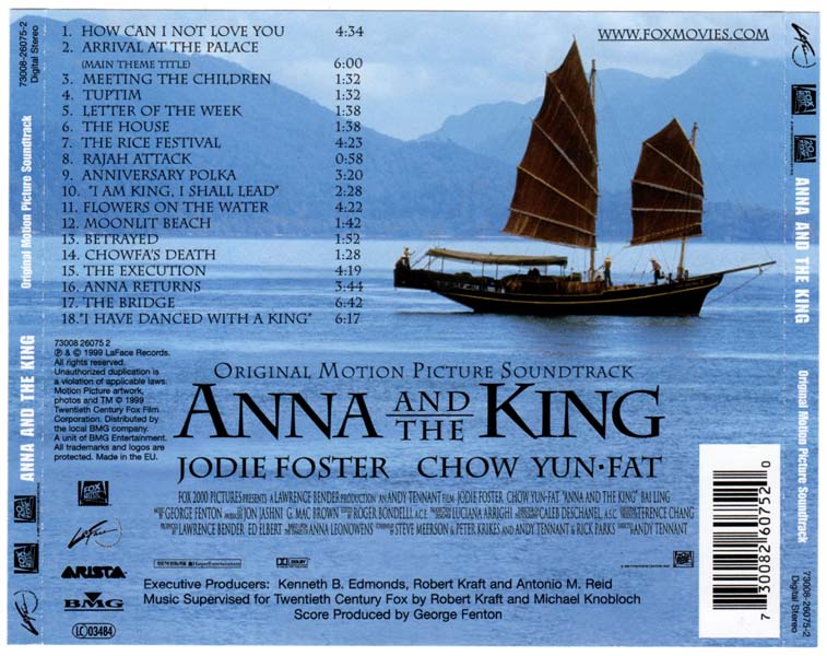 电影原声 – 1999 – Anna And The King 安娜与国王 [73008 26075-2][欧版][WAV+CUE]