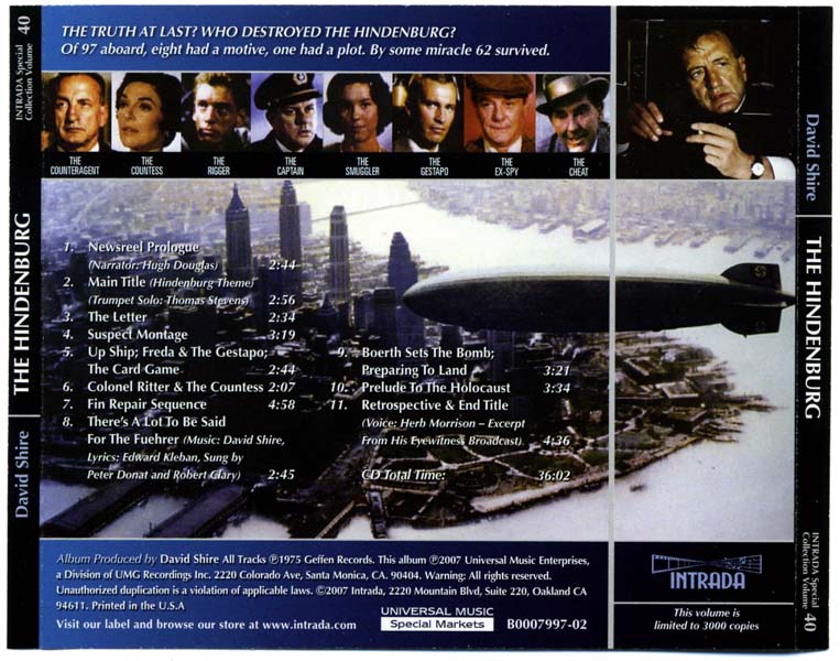 电影原声 – 2007 – The Hindenburg (1975) 兴登堡遇难记 [B0007997-02][美国版][WAV+CUE]