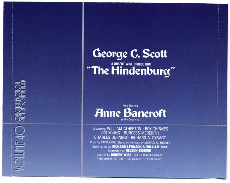 电影原声 – 2007 – The Hindenburg (1975) 兴登堡遇难记 [B0007997-02][美国版][WAV+CUE]