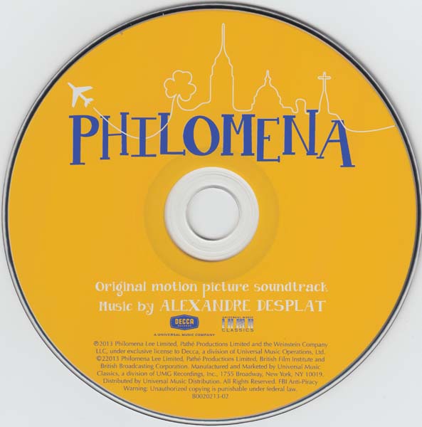 电影原声 – 2013 – Philomena 菲洛梅娜 [B0020213-02][美国版][WAV+CUE]