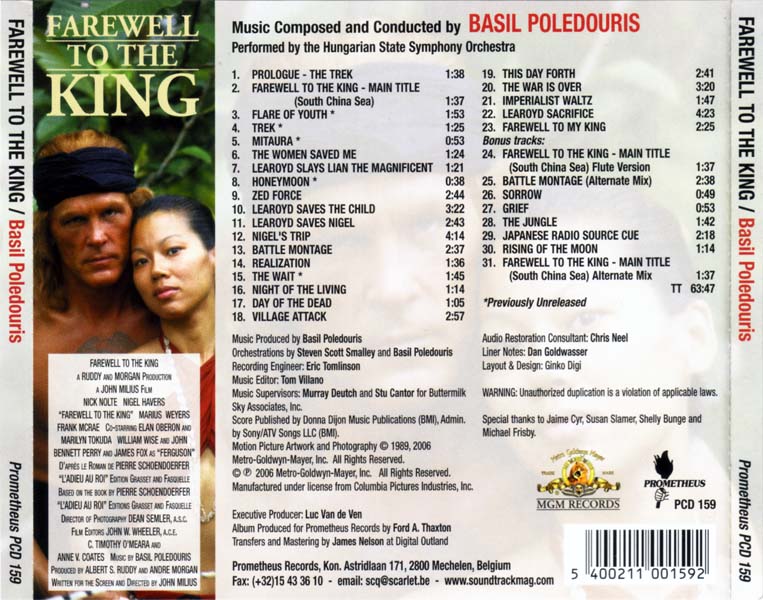 电影原声 – 1989 – Farewell To The King 告别国王 (2006) [PCD 159][德国版][WAV+CUE]