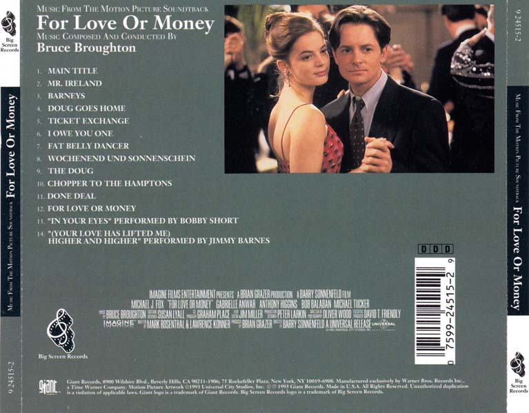 电影原声 – 1993 – For Love or Money 金钱帝国 [9 24515-2][美国版][WAV+CUE]