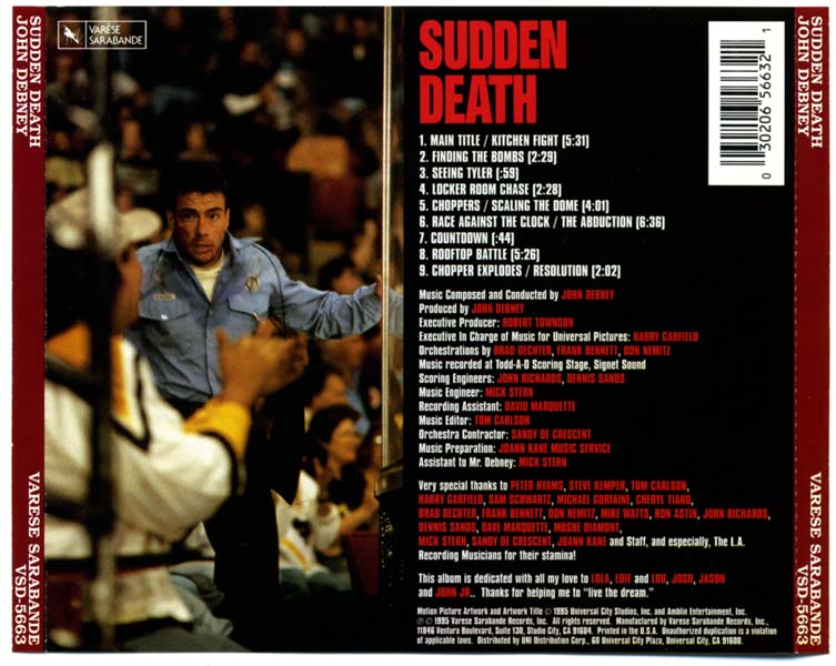 电影原声 – 1995 – Sudden Death 突然死亡 [VSD-5663][美国版][WAV+CUE]