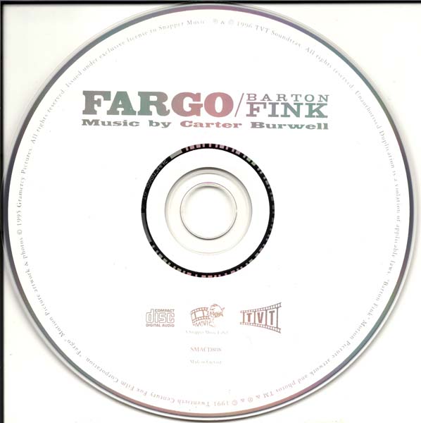 电影原声 – 1996 – Fargo – Barton Fink 冰血暴 巴顿・芬克 [SMA CD808][英国版][WAV+CUE]