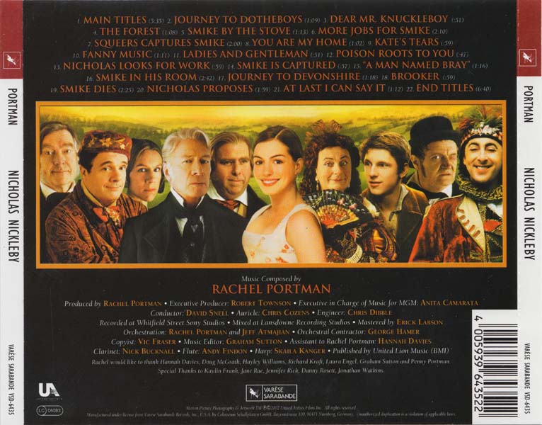电影原声 – 2002 – Nicholas Nickleby 尼古拉斯・尼克贝尔 [VSD-6435][德国版][WAV+CUE]