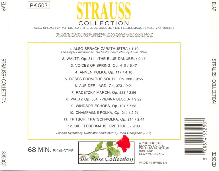 Louis Clark，John Georgiadis – 1992 – Strauss Collection 施特劳斯作品集 [3250CD][瑞典版][WAV+CUE]