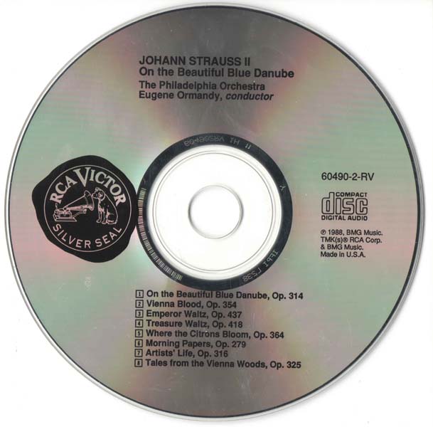 Ormandy 尤金・奥曼迪 – 1990 – Strauss Waltzes 蓝色多瑙河：施特劳斯圆舞曲集 [60490-2-RV][美国版][WAV+CUE]