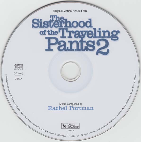 电影原声 – 2008 – The Sisterhood Of The Traveling Pants 2 牛仔裤的夏天 2 [VSD-6918][德国版][WAV+CUE]