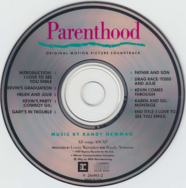 电影原声 – 1989 – Parenthood 为人父母 [9 26001-2][美国版][WAV+CUE]