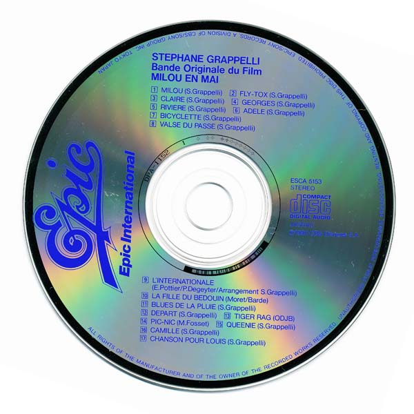 电影原声 – 1990 – Milou En Mai 五月的 Milou [ESCA 5153][日本版][WAV+CUE]
