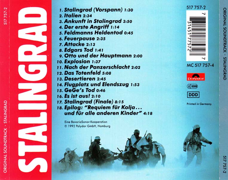 电影原声 – 1992 – Stalingrad 斯大林格勒 [517 757-2][德国版][WAV+CUE]
