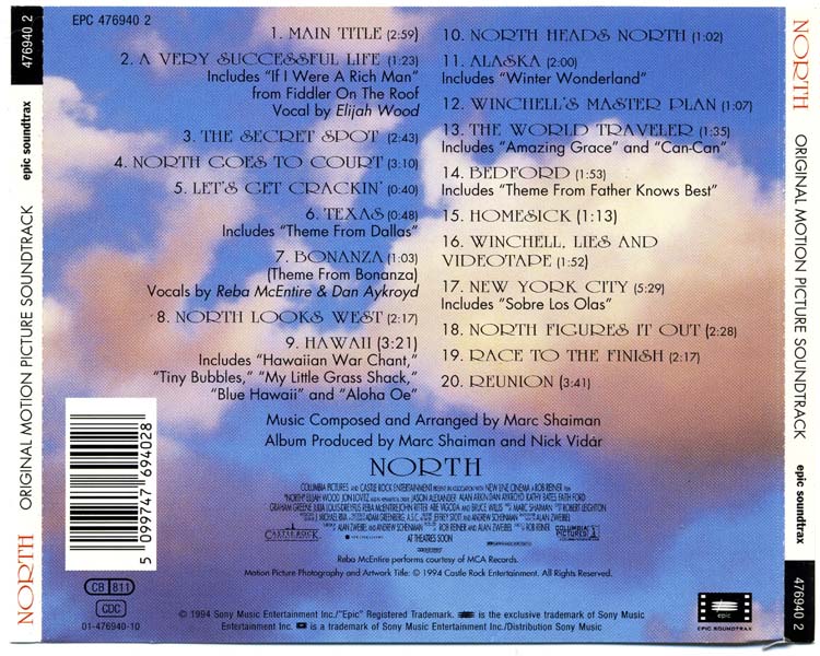 电影原声 – 1994 – North Marc Shaiman 浪子保镖 [EPC 476940 2][奥地利版][WAV+CUE]