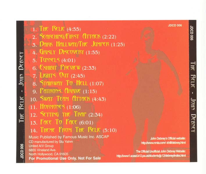 电影原声 – 1997 – The Relic (2000)[JDCD 006][非卖品][美国版][WAV+CUE]