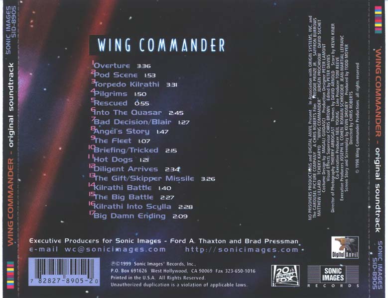 电影原声 – 1999 – Wing Commander 银河飞将 [SID-8905][美国版][WAV+CUE]