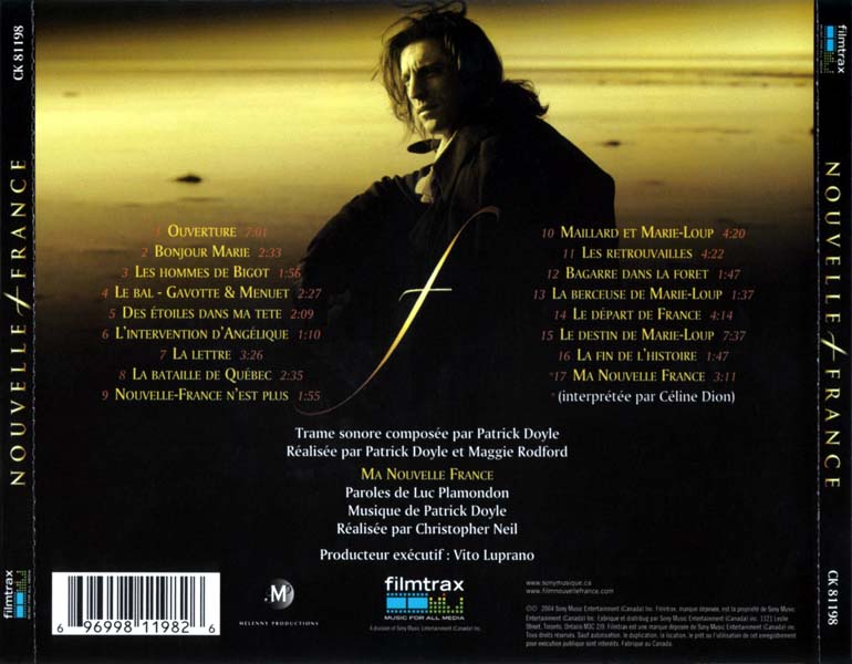 电影原声 – 2004 – Nouvelle France 新法兰西 [CK 81198][加拿大版][WAV+CUE]