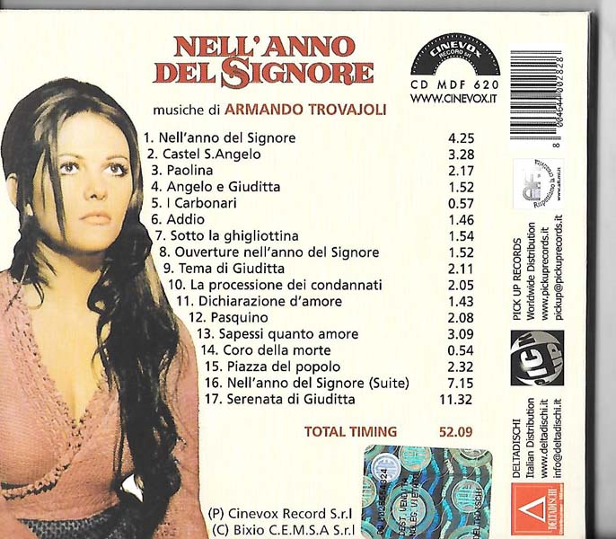 电影原声 – 2007 – Nell’Anno Del Signore 在主的那一年 [CD MDF 620][意大利版][WAV+CUE]