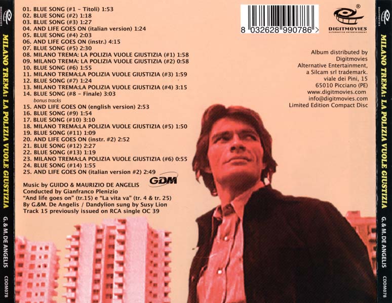 电影原声 – 2007 – Milano Trema：La Polizia Vuole Giustizia 以暴制暴 [CDDM078][意大利版][WAV+CUE]