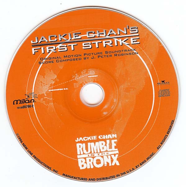 电影原声 – 1997 – Jackie Chan’s First Strike 警察故事 4：简单任务; Rumble In The Bronx 红番区 [7313835790-2][美国版][WAV+CUE]