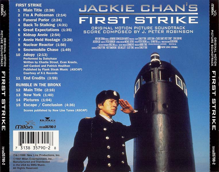 电影原声 – 1997 – Jackie Chan’s First Strike 警察故事 4：简单任务; Rumble In The Bronx 红番区 [7313835790-2][美国版][WAV+CUE]