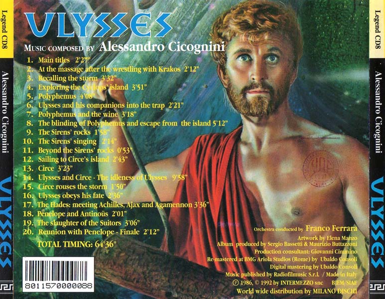 电影原声 – 1986 – Ulysses 尤利西斯 (1992)[Legend CD8][意大利版][WAV+CUE]