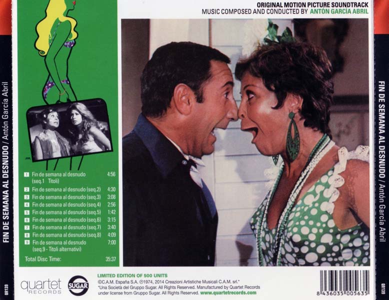电影原声 – 1974 – Fin De Semana Al Desnudo (2014)[QR139][意大利版][WAV+CUE]