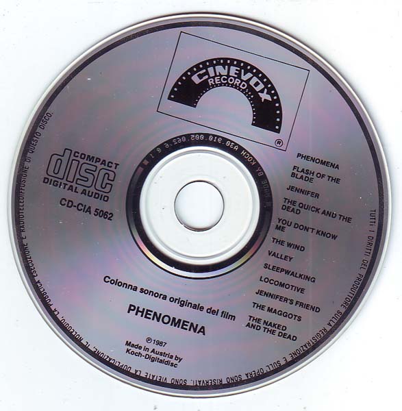 电影原声 – 1987 – Phenomena 蟋蟀 [CD-CIA 50062][奥地利版][[WAV+CUE]