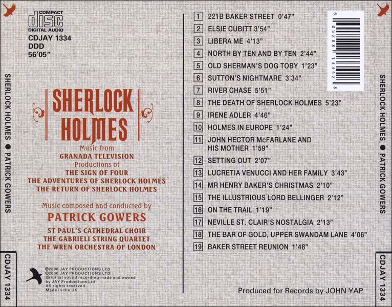 电影原声 – 2000 – Sherlock Holmes 夏洛克・福尔摩斯 [CDJAY 1334][英国版][WAV+CUE]