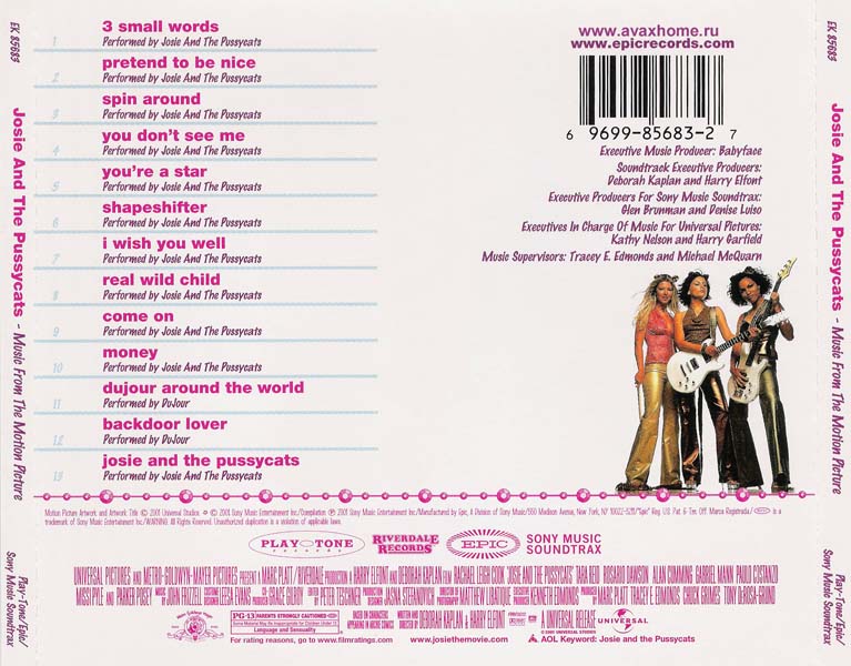 电影原声 – 2001 – Josie And The Pussycats 猫女乐队 [EK 85683][美国版][WAV+CUE]