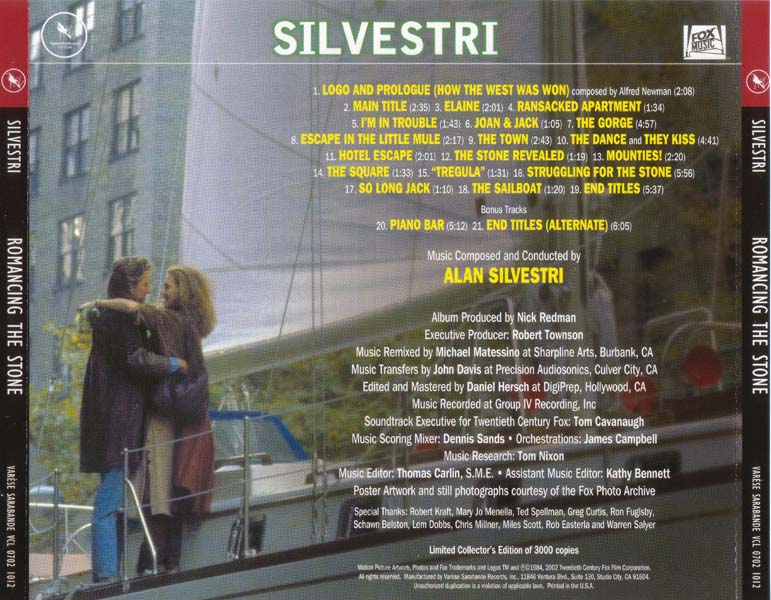 电影原声 – 1984 – Alan Silvestri 绿宝石 (2002)[VCL 0702 1012][德国版][WAV+CUE]