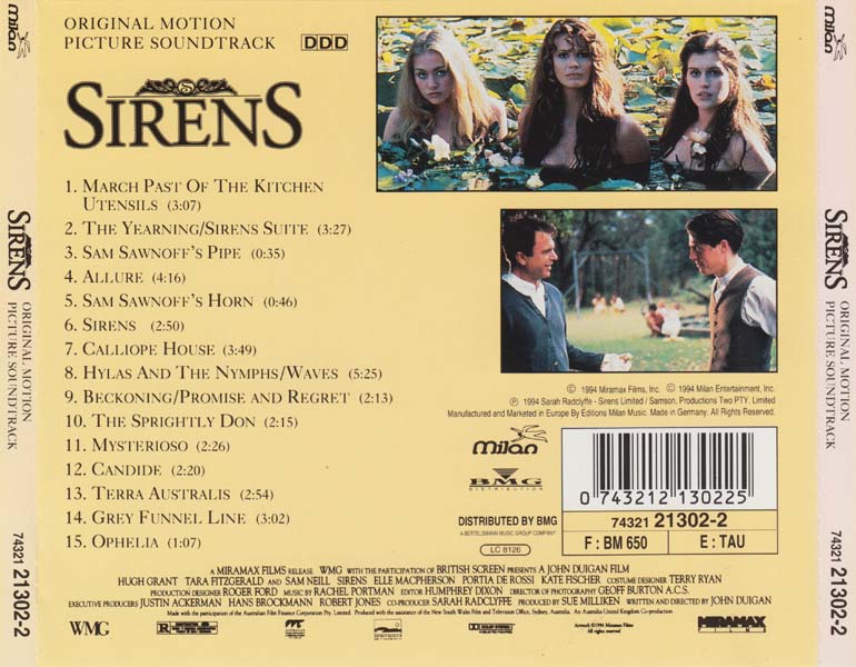 电影原声 – 1994 – Sirens 相约在今生 [74321 21302-2][德国版][WAV+CUE]