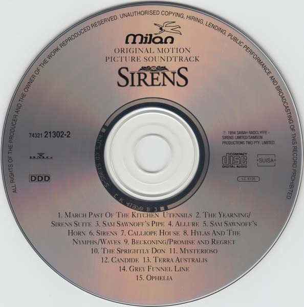 电影原声 – 1994 – Sirens 相约在今生 [74321 21302-2][德国版][WAV+CUE]