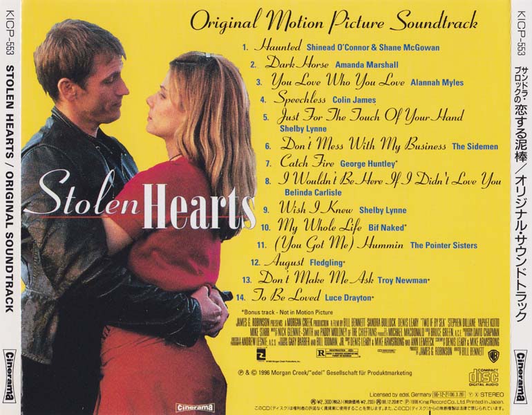 电影原声 – 1996 – Stolen Hearts 双面偷心人 [KICP 553][日本版][WAV+CUE]